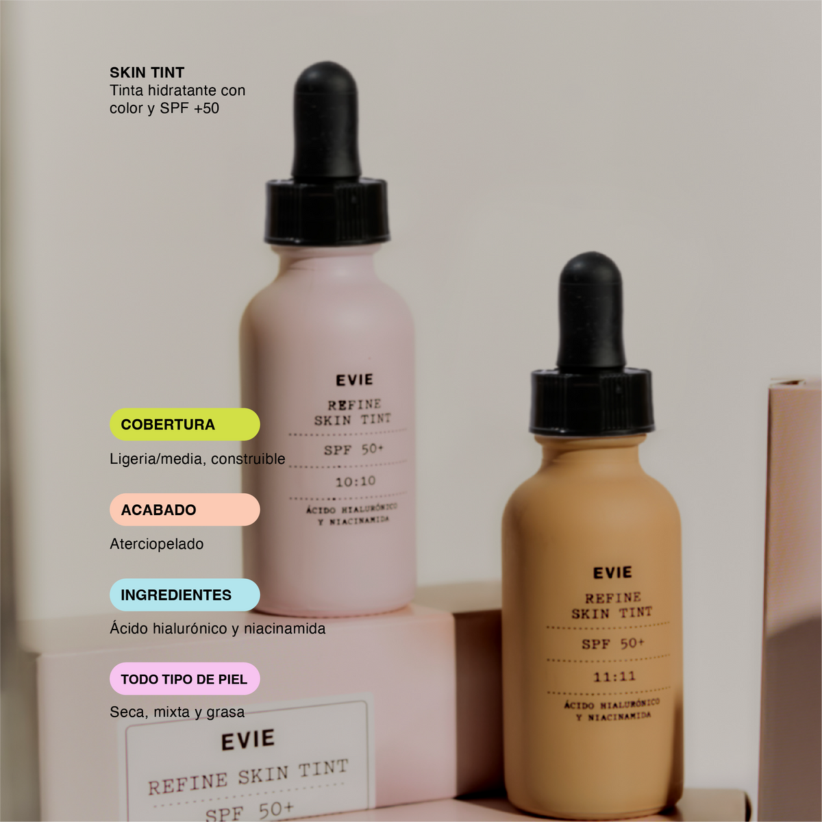 Refine Skin Tint - Tinta con SPF 50+